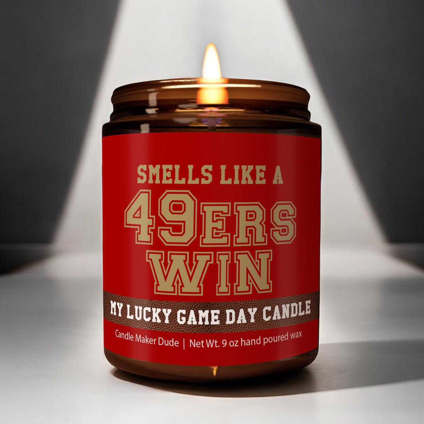 Smells Like a 49ers Win Candle, San Francisco 49ers Candle, Game Day Decor, Funny 49ers Fan Gift, Lucky 49ers Candle Unique