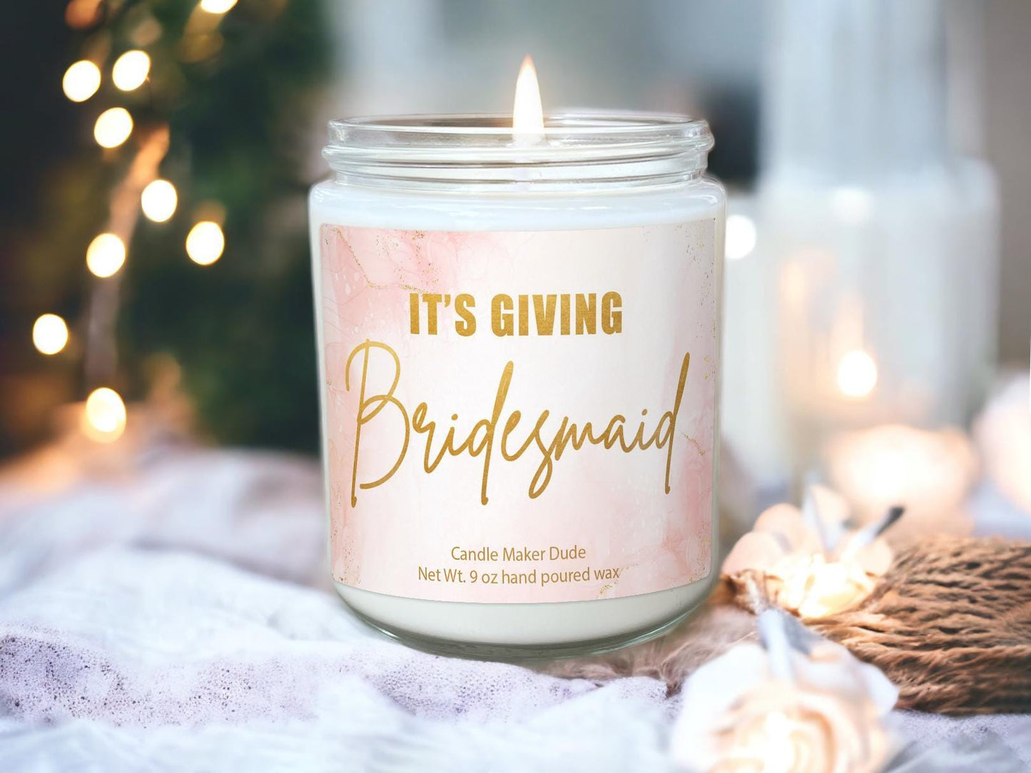 It's Giving Bridesmaid Candle, Bridesmaid Gift Bridesmaid Box Bridesmaid Proposal Bridal Party Gifts, Wedding planning