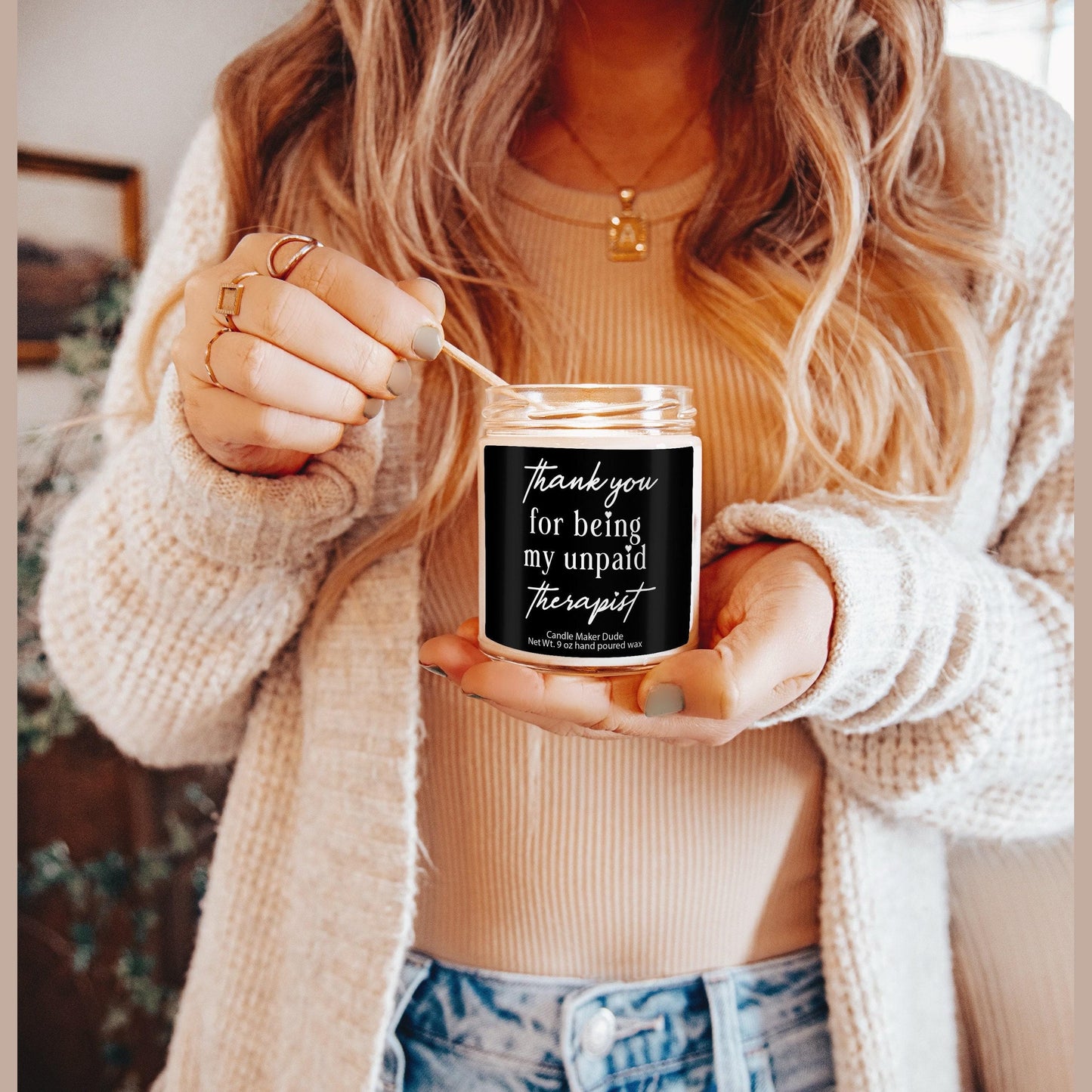 Thank you for being my unpaid therapist, funny gift best friend gift, funny candles, Gifts for her, coworker gift funny gifts christmas gift