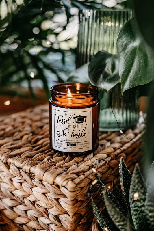 Graduation Candle Gift, The Tassel Was Worth The Hassle, Funny Grad Gift for Her, Best Friend Gift, High School Graduation, College