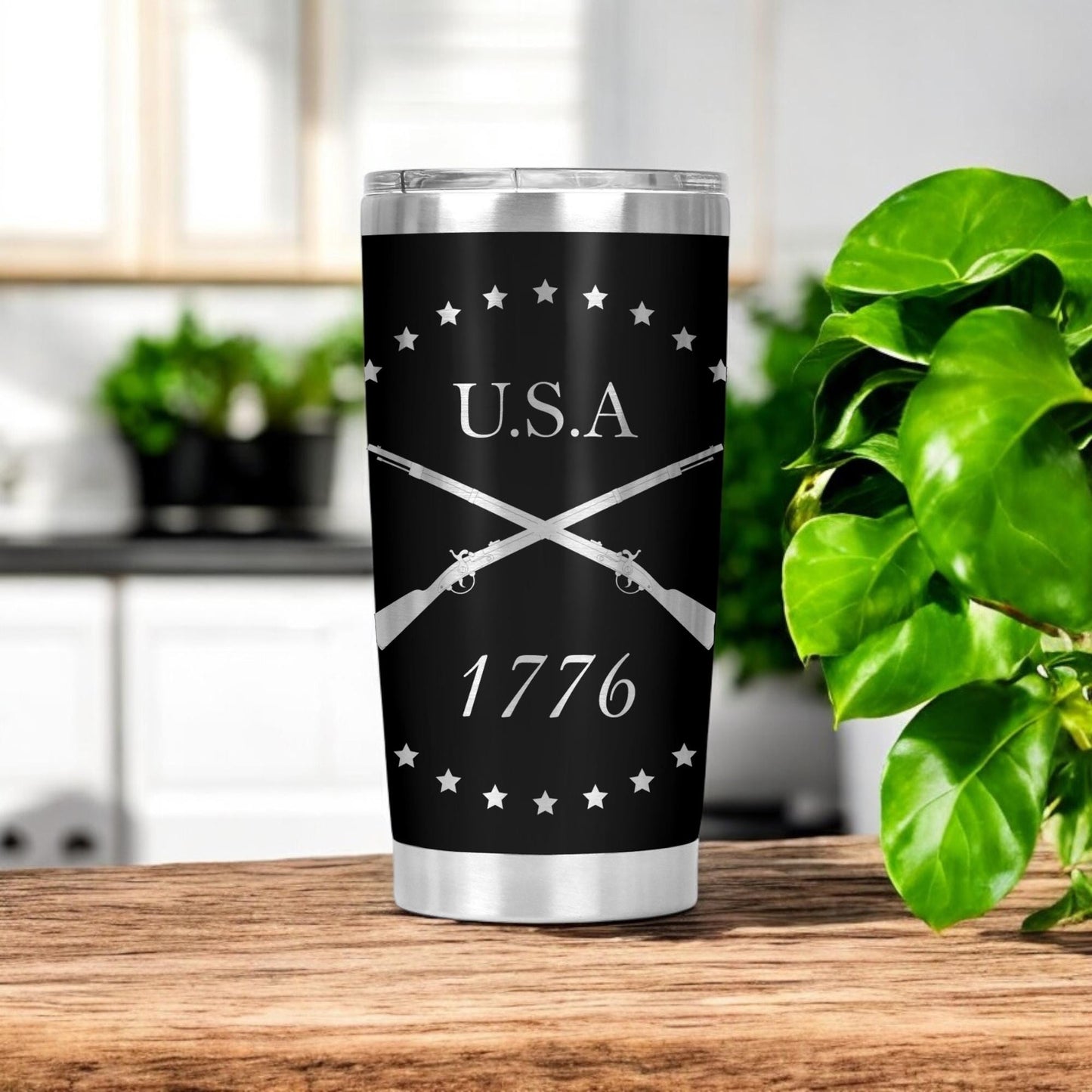 1776 Cross Rifles Tumbler , Birthday Gift, Veteran Gift, Funny Cup Gift, Valentine's Day Gift, Anniversary Gift 20 Oz Tumbler