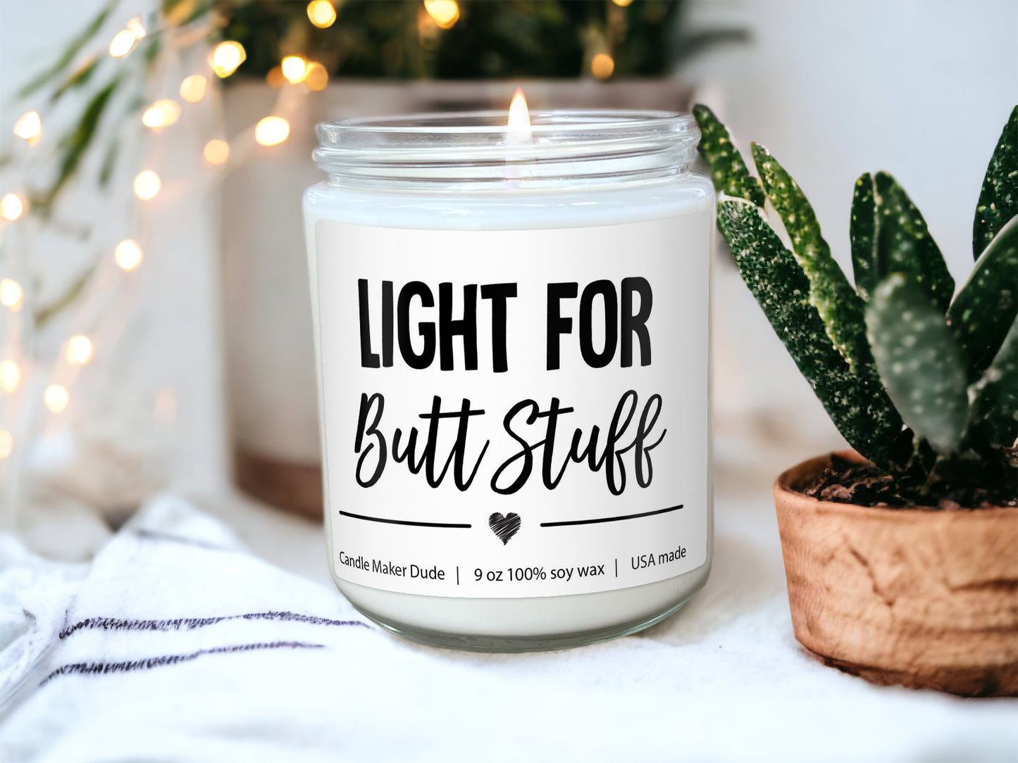 Light for butt stuff candle, boyfriend gifts, gifts for men, gift for husband, funny gifts for him, Valentines day gifts and Anniversary