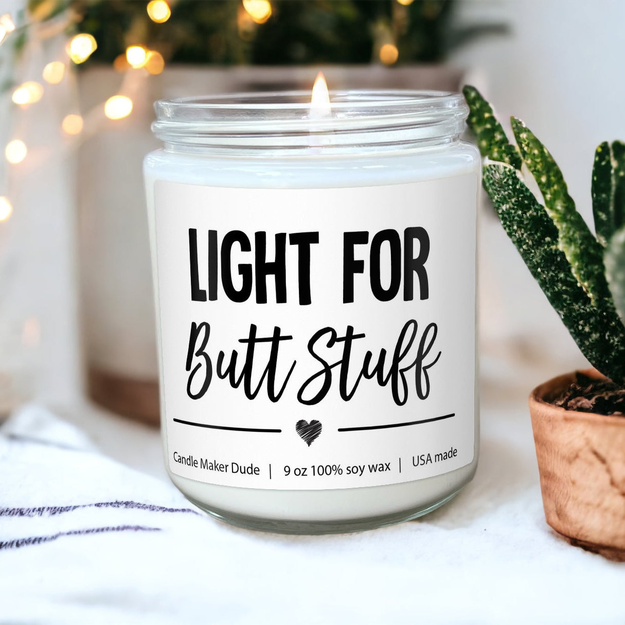 Light for butt stuff candle, boyfriend gifts, gifts for men, gift for husband, funny gifts for him, Valentines day gifts and Anniversary