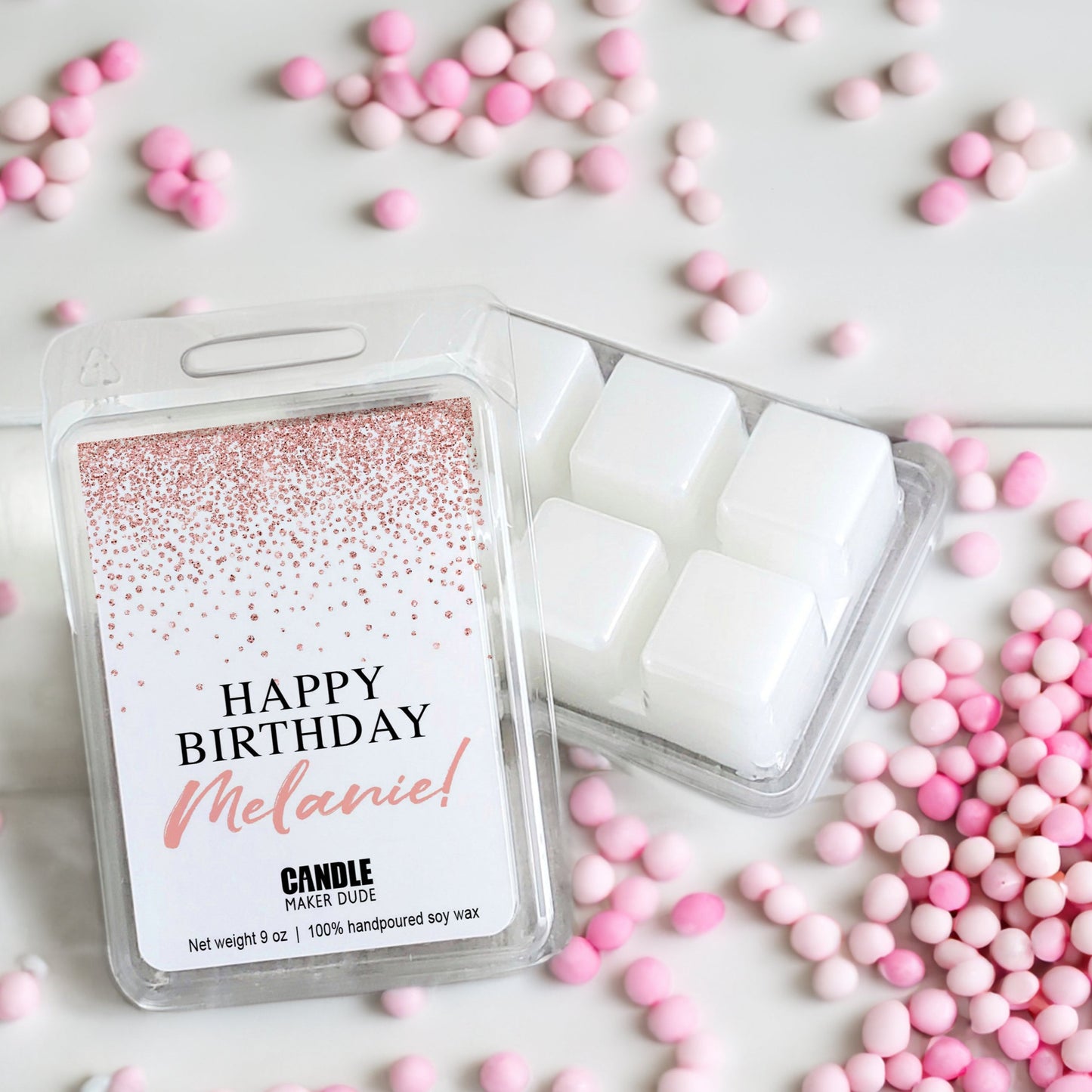 Happy Birthday Wax Melt, Personalized Birthday Gift, Best Friend Gift Basket Idea