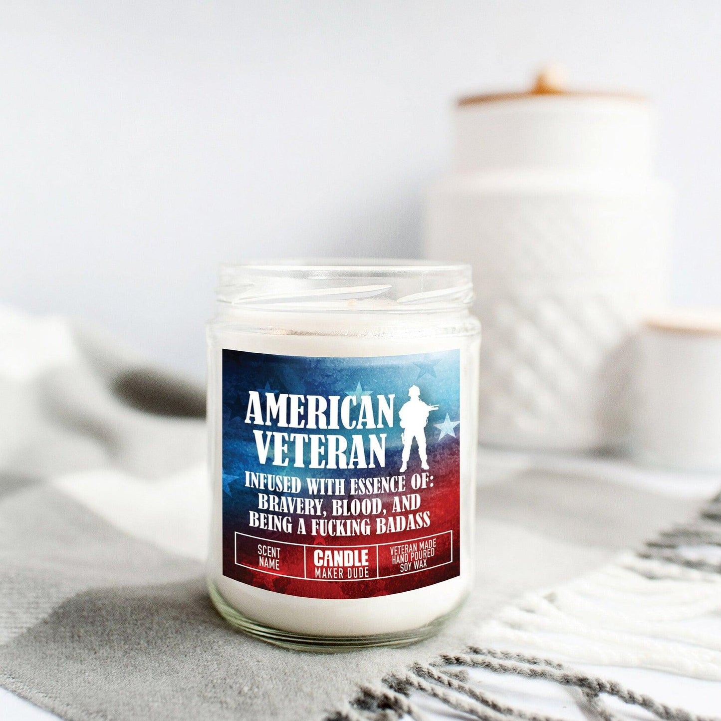 Army Mom Army Wife Candle Gift, Military Veteran Appreciation Gifts, Light Candle When You Miss Your Soldier, Scented Candle Gift