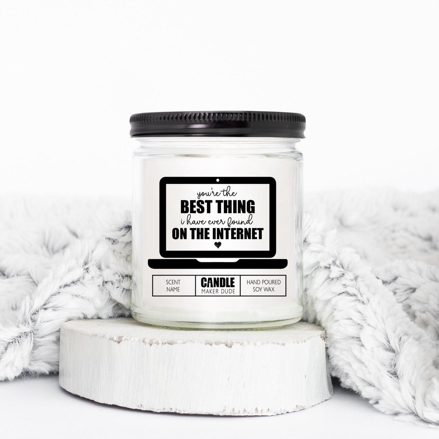Best Thing On The Internet Candle, Boyfriend Gift, Gifts For Husband, Anniversary Gift For Him, Gifts For Her, Funny Candles