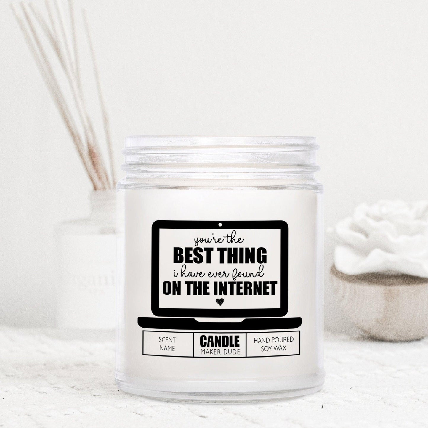 Best Thing On The Internet Candle, Boyfriend Gift, Gifts For Husband, Anniversary Gift For Him, Gifts For Her, Funny Candles