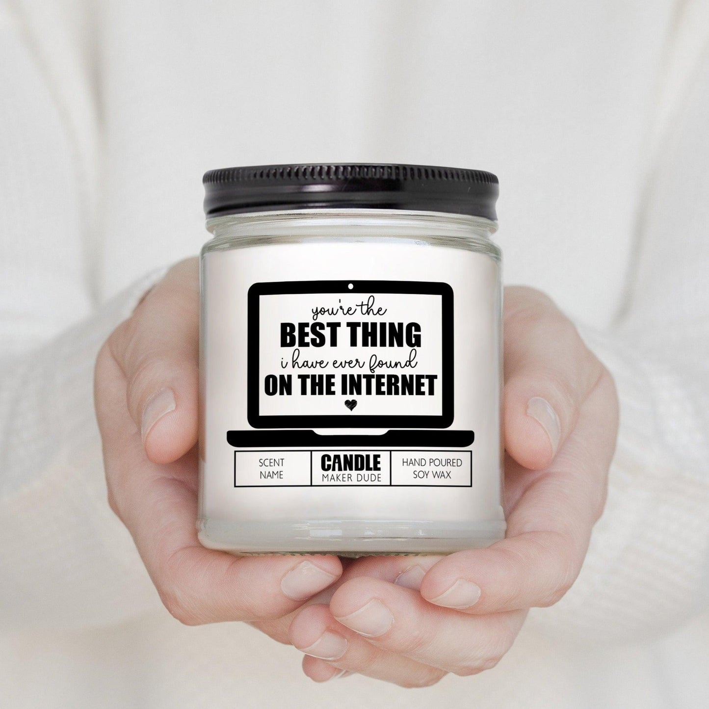 Best Thing On The Internet Candle, Boyfriend Gift, Gifts For Husband, Anniversary Gift For Him, Gifts For Her, Funny Candles