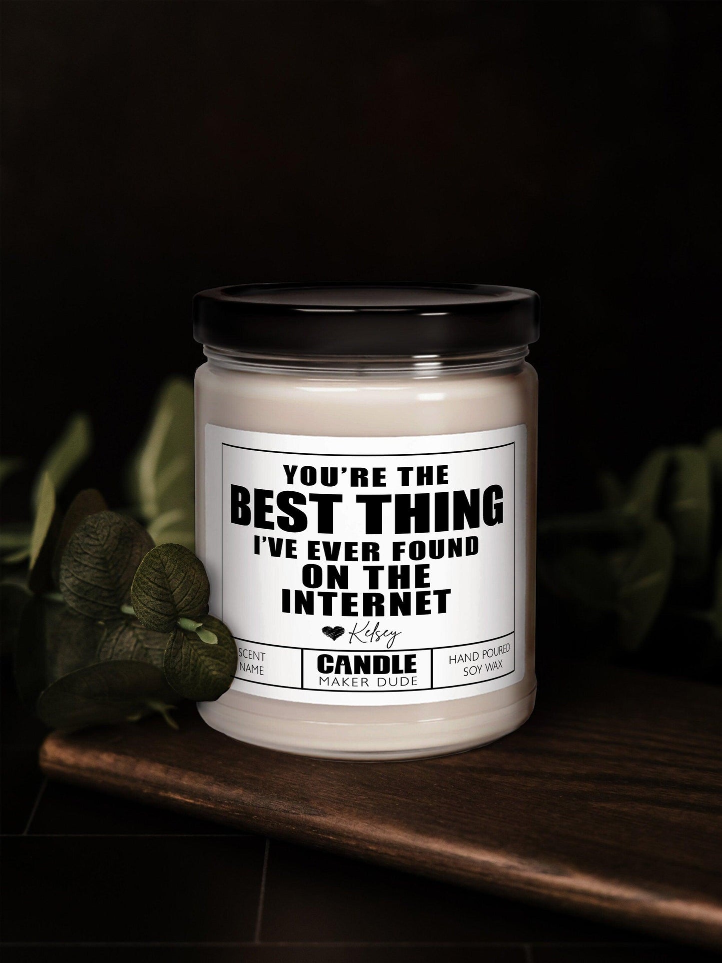 Best Thing On The Internet Candle, Boyfriend Gift, Gifts For Husband, Anniversary Gift For Him, Gifts For Her, Funny Candles