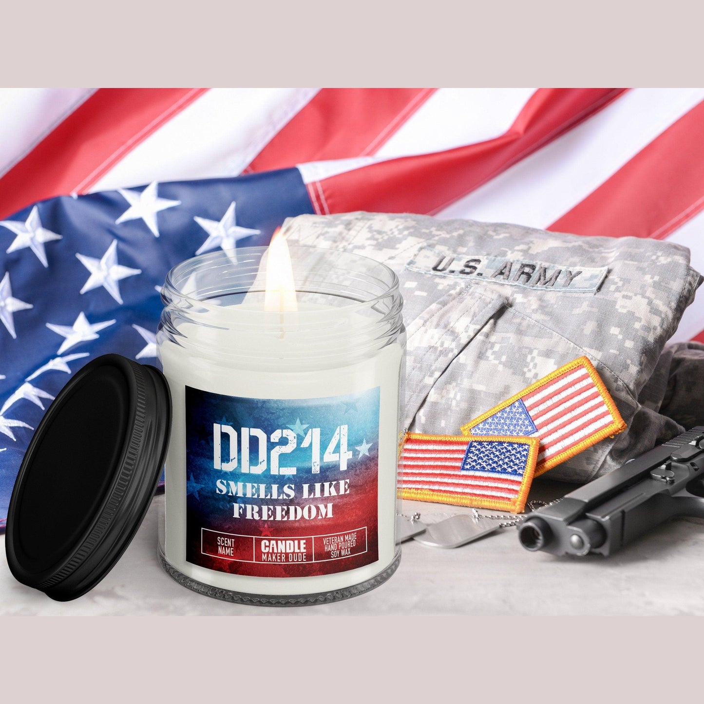 DD214 Military Retirement Candle Gift For Him, Veteran Men's Funny Candle Gift Ideas, Veteran Owned Business, Father's Day Gift Ideas