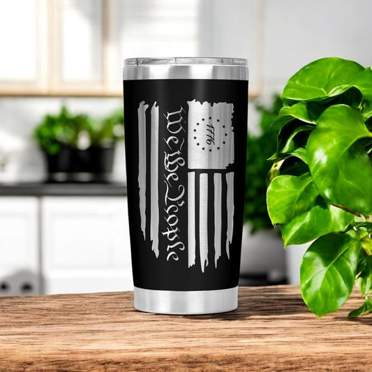 We The People American Flag Tumbler 1776, Birthday Gift, Veteran Gift, Funny Cup Gift, Valentine's Day Gift, Anniversary Gift 20 Oz Tumbler