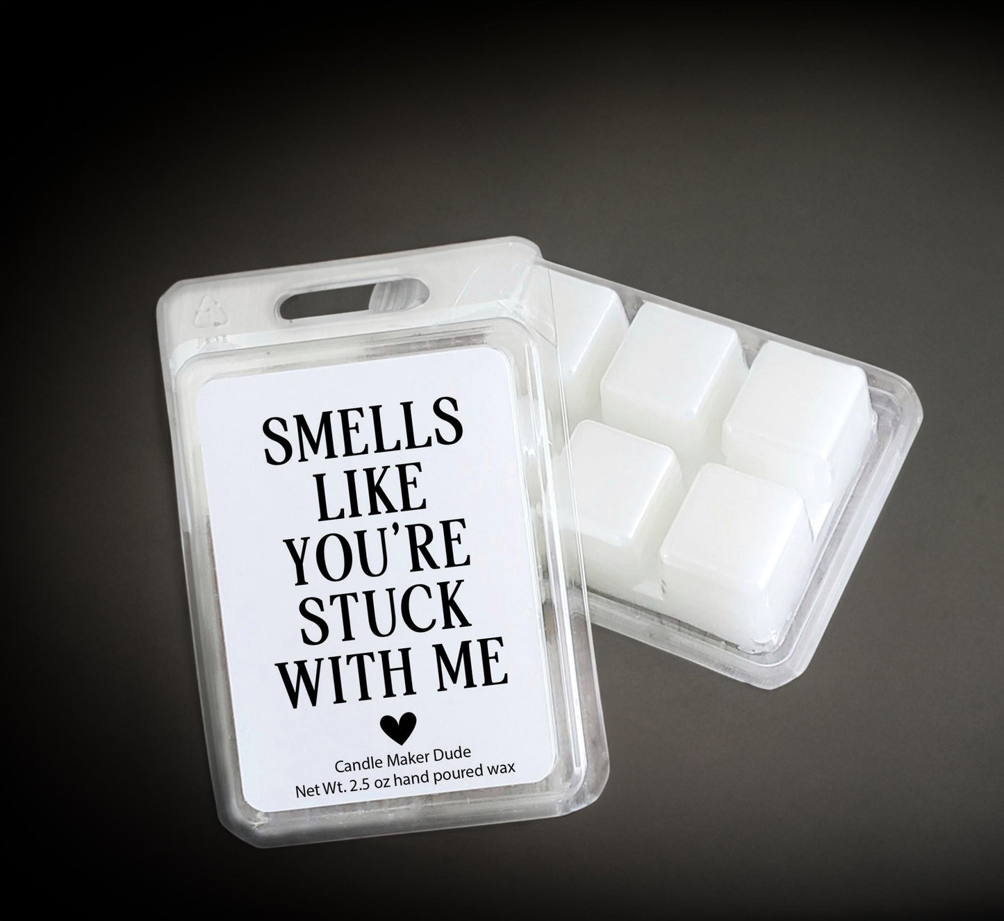 Smells Like You’re Stuck with Me Candle, Funny Gift for Boyfriend or Girlfriend, Anniversary Candle, Cute Valentine’s Gift for Her or Him