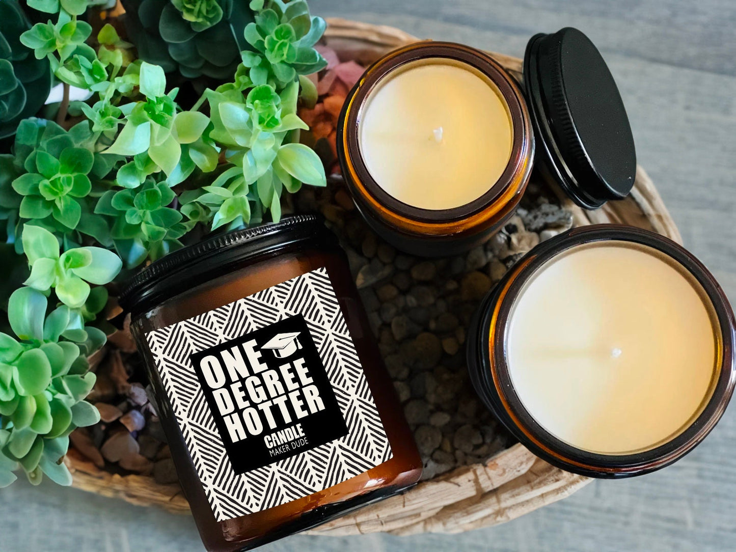 One Degree Hotter Graduation Candle Gift, Funny Grad Gift for Her, High School Graduation, College Graduation, Gift for him