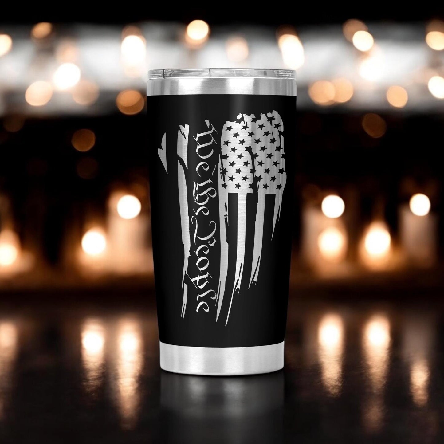 We The People American Flag Tumbler, Birthday Gift, Veteran Gift, Funny Cup Gift, Valentine's Day Gift, Anniversary Gift 20 Oz Tumbler