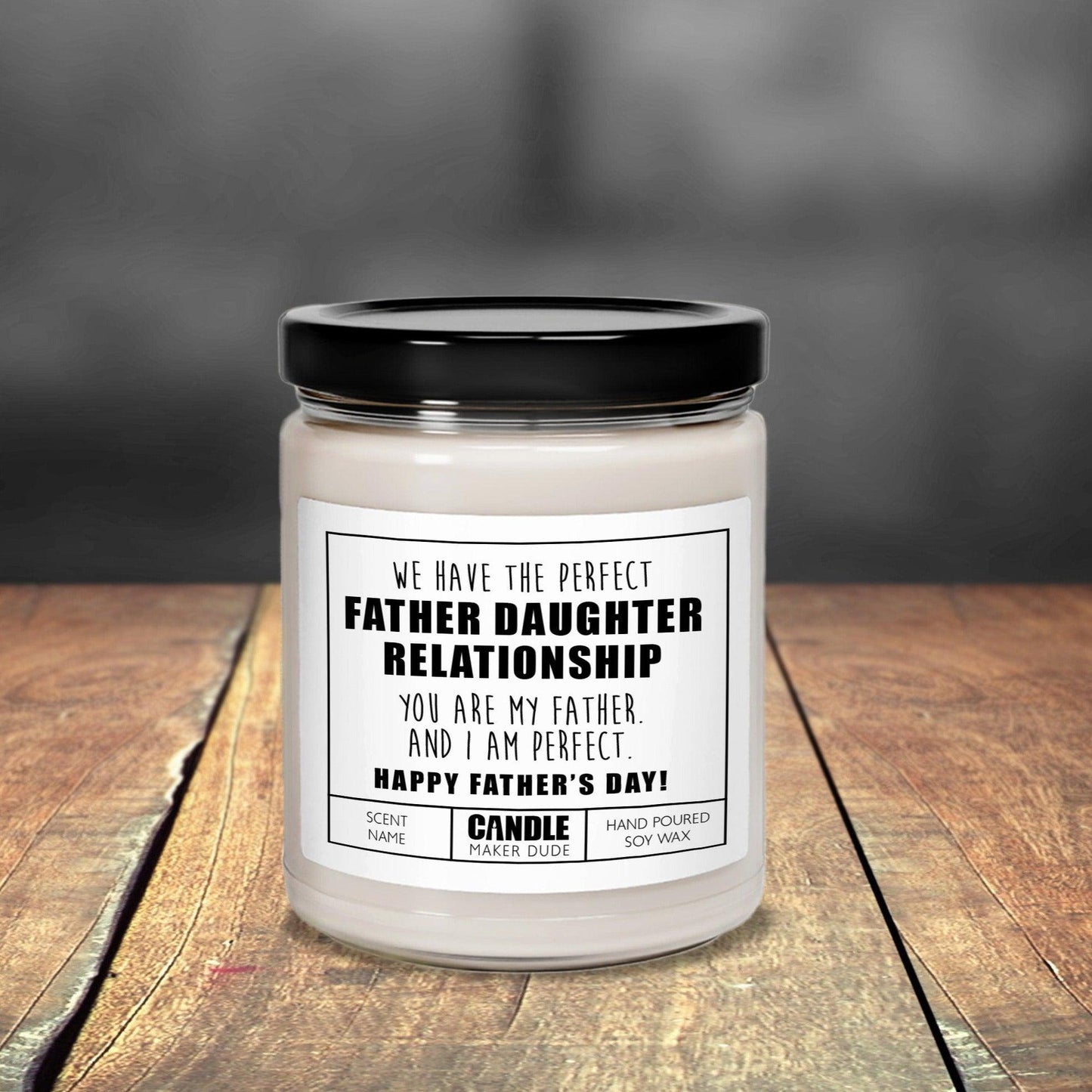 Funny Personalized Father's Day Candle Gift, Dad Gift From Daughter, Daddy Daughter Candle Gift Ideas