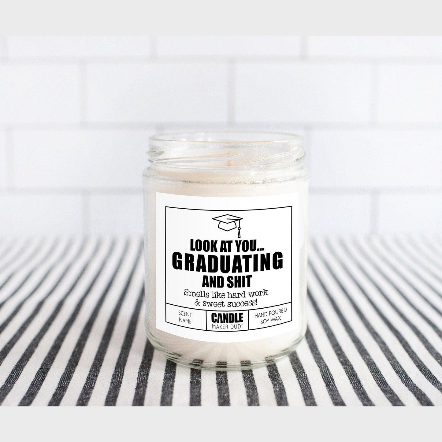 Graduation Candle Gift, Funny Grad Gift for Her, Best Friend Gift, High School Graduation, College Graduation, Gift for him