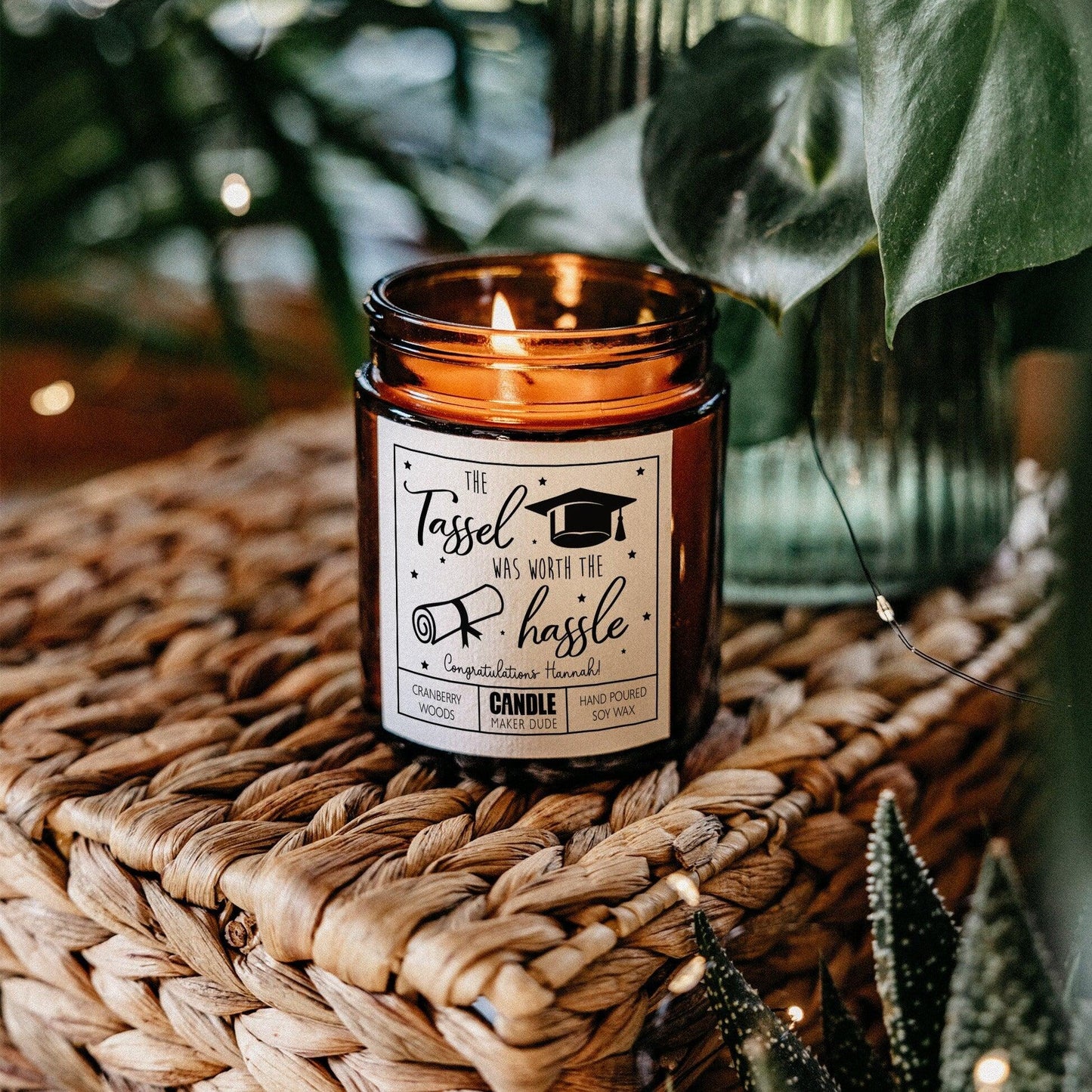 Graduation Candle Gift, The Tassel Was Worth The Hassle, Funny Grad Gift for Her, Best Friend Gift, High School Graduation, College