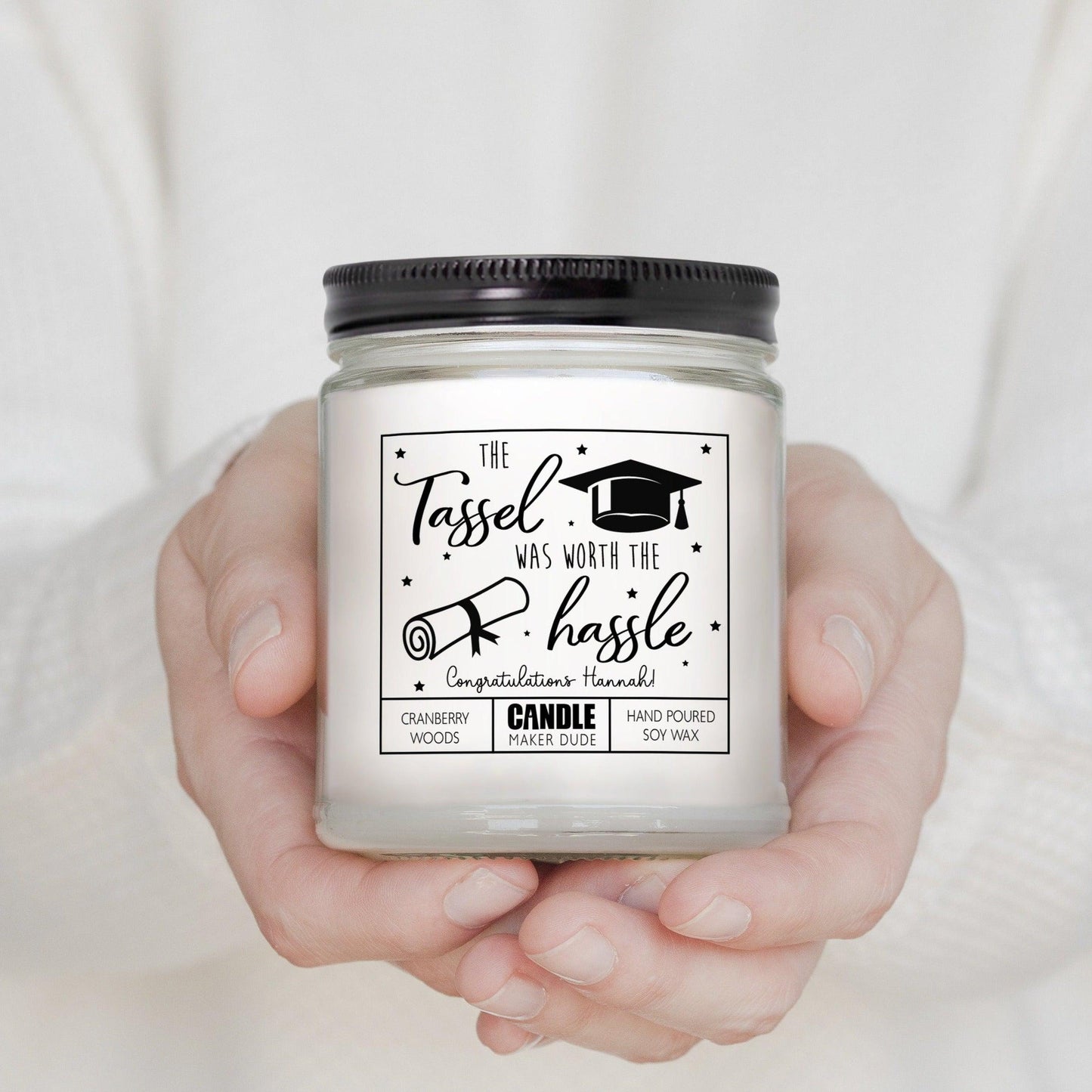 Graduation Candle Gift, The Tassel Was Worth The Hassle, Funny Grad Gift for Her, Best Friend Gift, High School Graduation, College