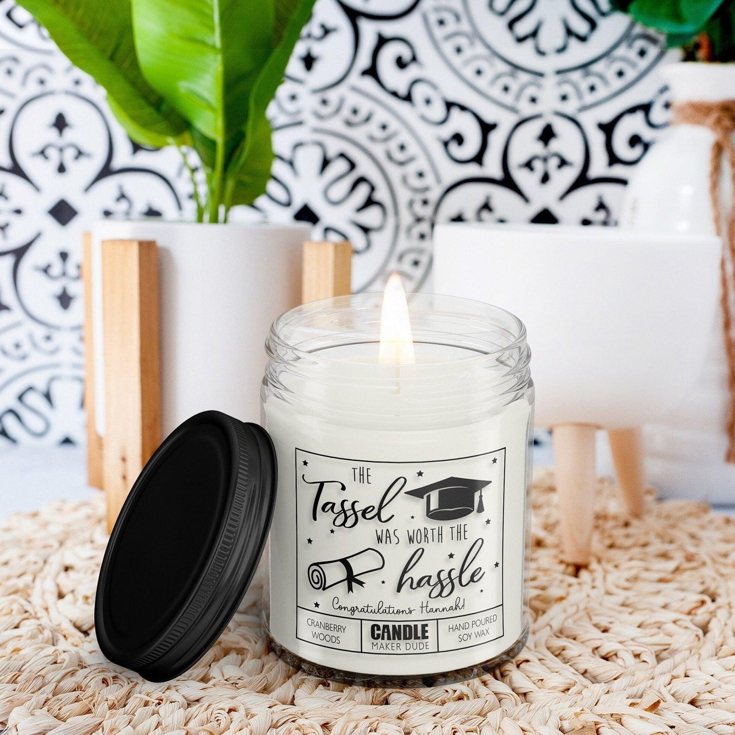 Graduation Candle Gift, The Tassel Was Worth The Hassle, Funny Grad Gift for Her, Best Friend Gift, High School Graduation, College