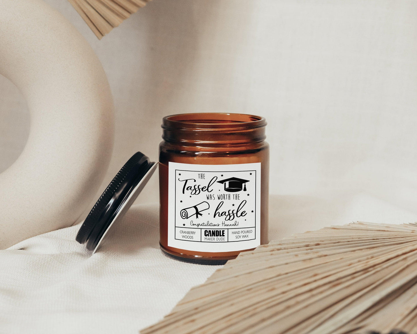 Graduation Candle Gift, The Tassel Was Worth The Hassle, Funny Grad Gift for Her, Best Friend Gift, High School Graduation, College