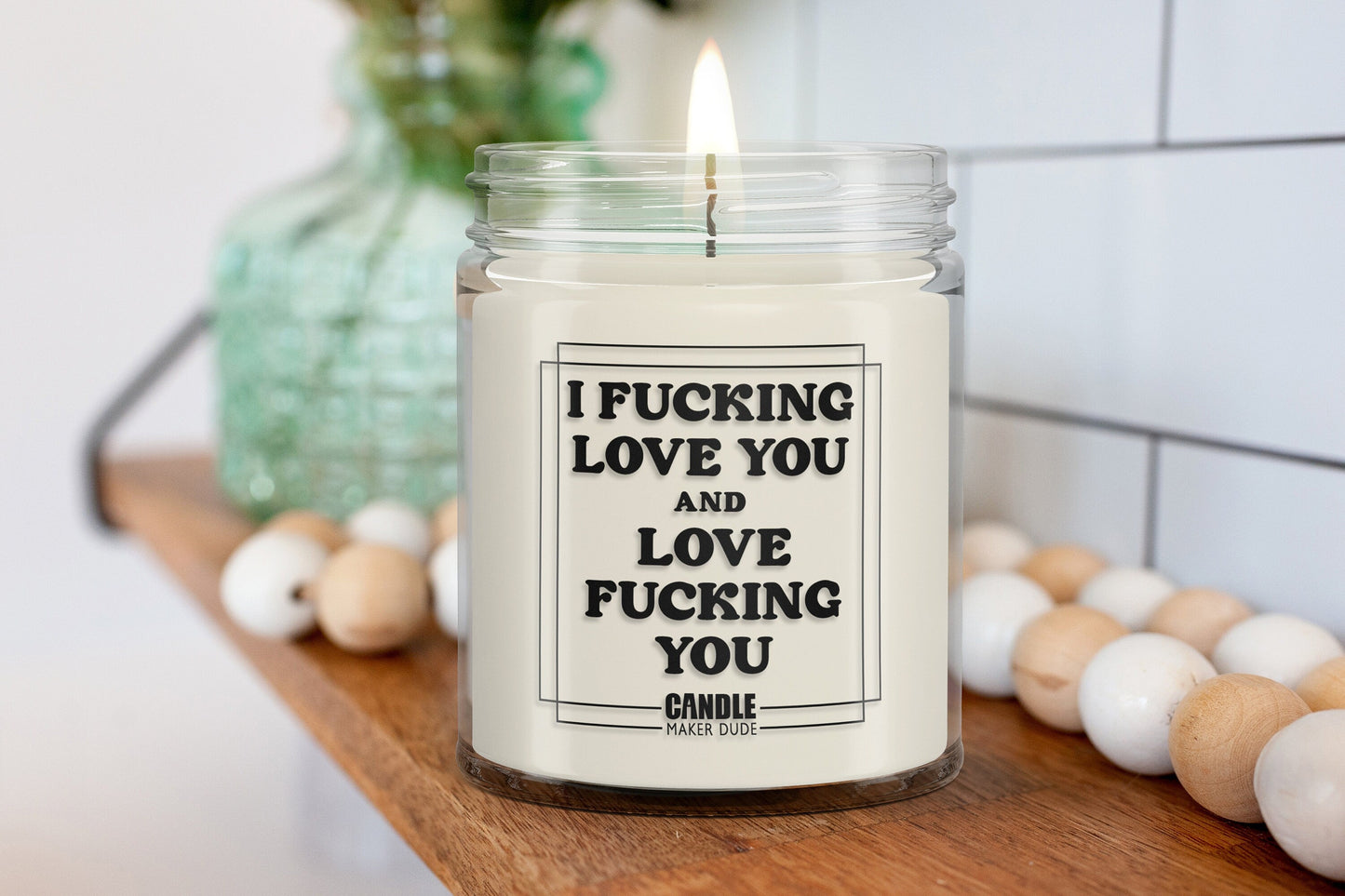 I Fucking Love You And Love Fucking You Funny Candle Gift, Anniversary Gift For Him, Gift Ideas For Her Birthday, Scented Candle
