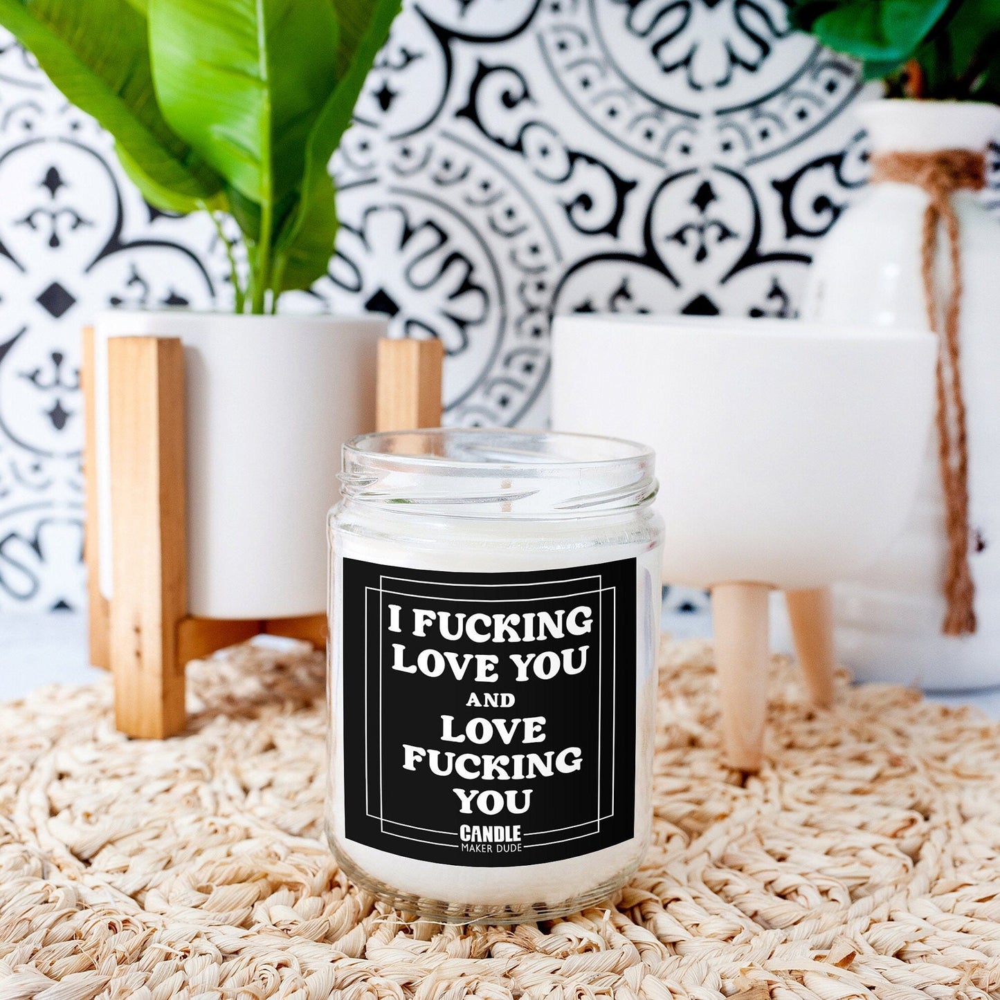 I Fucking Love You And Love Fucking You Funny Candle Gift, Anniversary Gift For Him, Gift Ideas For Her Birthday, Scented Candle