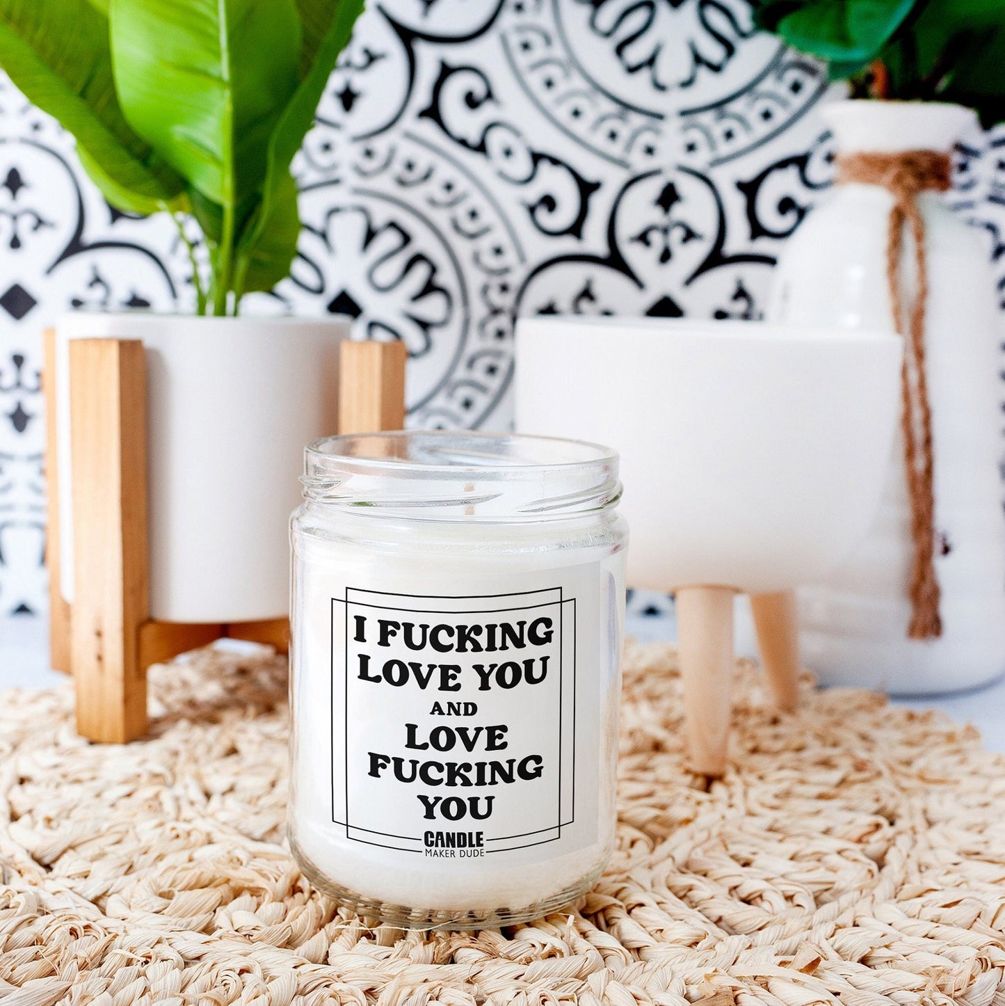 I Fucking Love You And Love Fucking You Funny Candle Gift, Anniversary Gift For Him, Gift Ideas For Her Birthday, Scented Candle