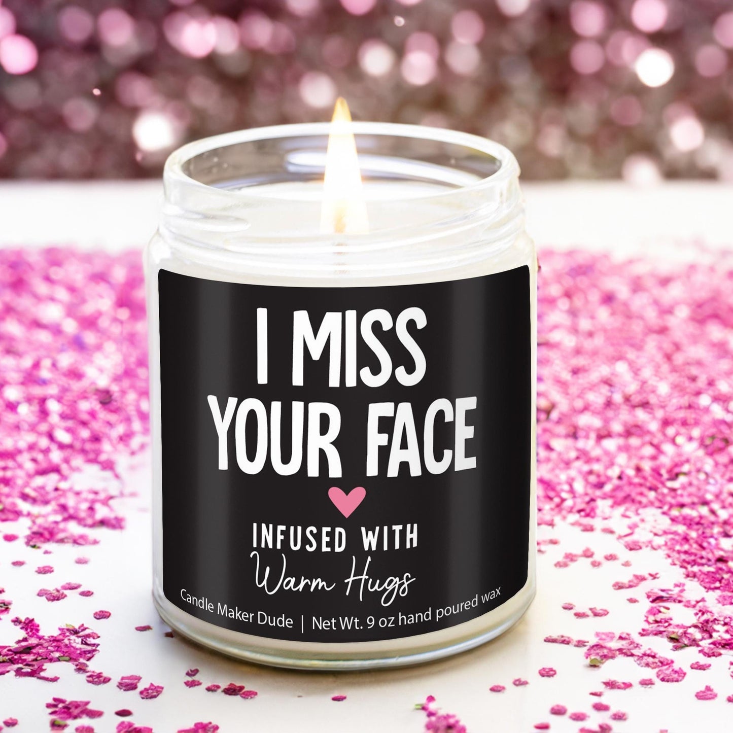 I Miss Your Face Candle, funny gift best friend gift, Thoughtful Gift for Friends & Loved Ones, funny candles, Gifts for her, Christmas gift