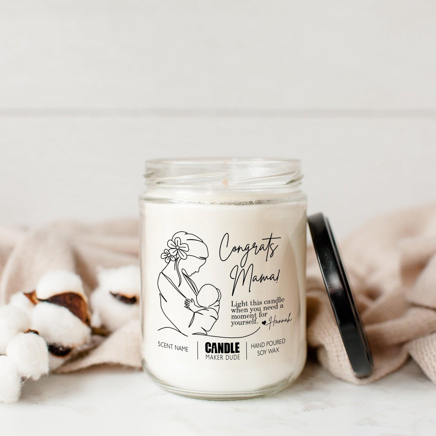 New Mom Candle Gift - Congrats Mama!