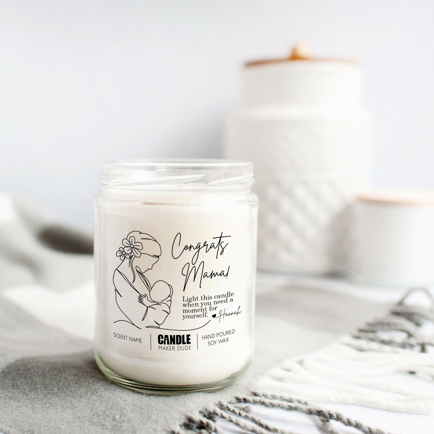 New Mom Candle Gift - Congrats Mama!