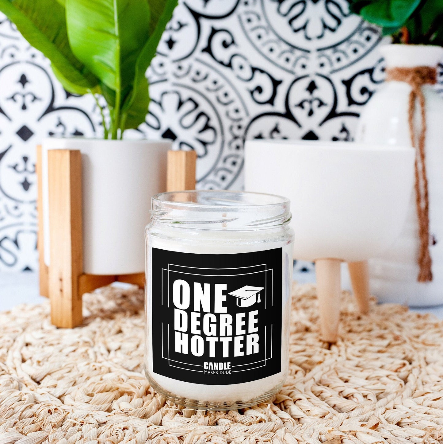One Degree Hotter Graduation Candle Gift, Funny Grad Gift for Her, High School Graduation, College Graduation, Gift for him