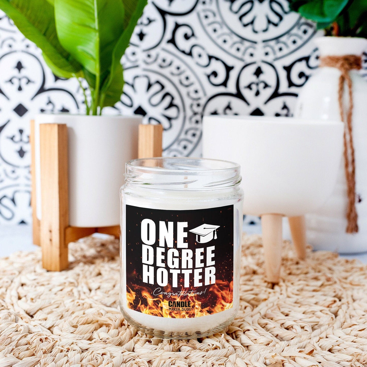 One Degree Hotter Graduation Candle Gift, Funny Grad Gift for Her, High School Graduation, College Graduation, Gift for him
