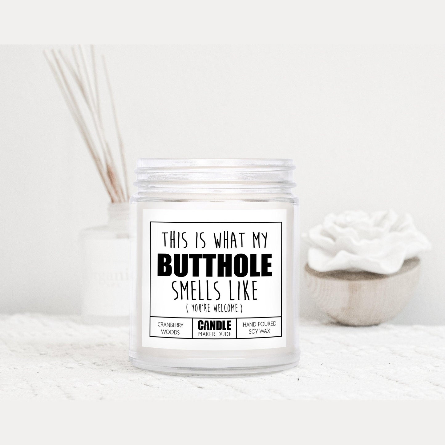 This Is What My Butthole Smells Like Funny Men Gift Ideas Candles, Gift For Him, Father's Day Gifts For Man Cave