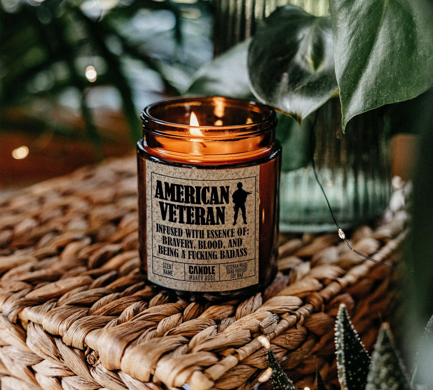 Veteran Military Candle Gift For Him, Men's Funny Candle Gift Ideas, Veteran Owned Business, Father's Day Gift Ideas