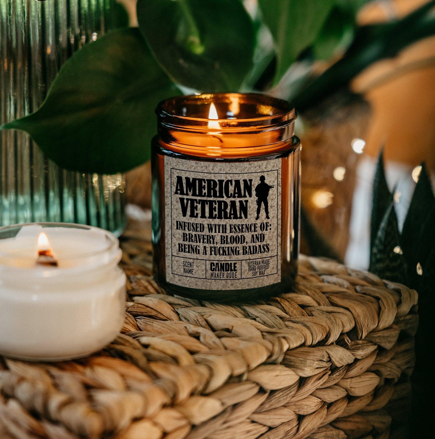 Veteran Military Candle Gift For Him, Men's Funny Candle Gift Ideas, Veteran Owned Business, Father's Day Gift Ideas