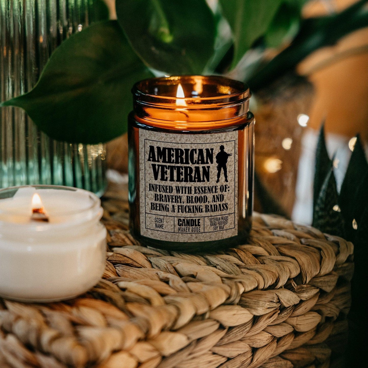 Veteran Military Candle Gift For Him, Men's Funny Candle Gift Ideas, Veteran Owned Business, Father's Day Gift Ideas