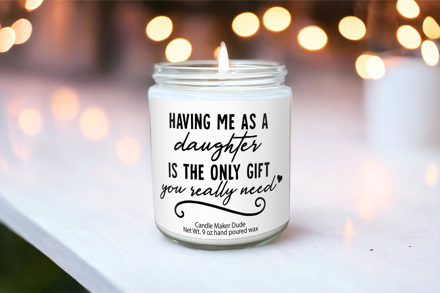 a candle that is sitting on a table