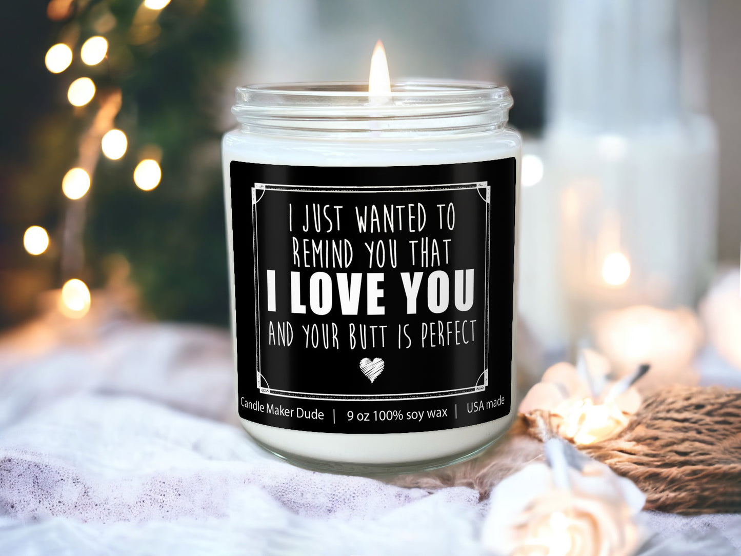 a candle that is sitting on a table