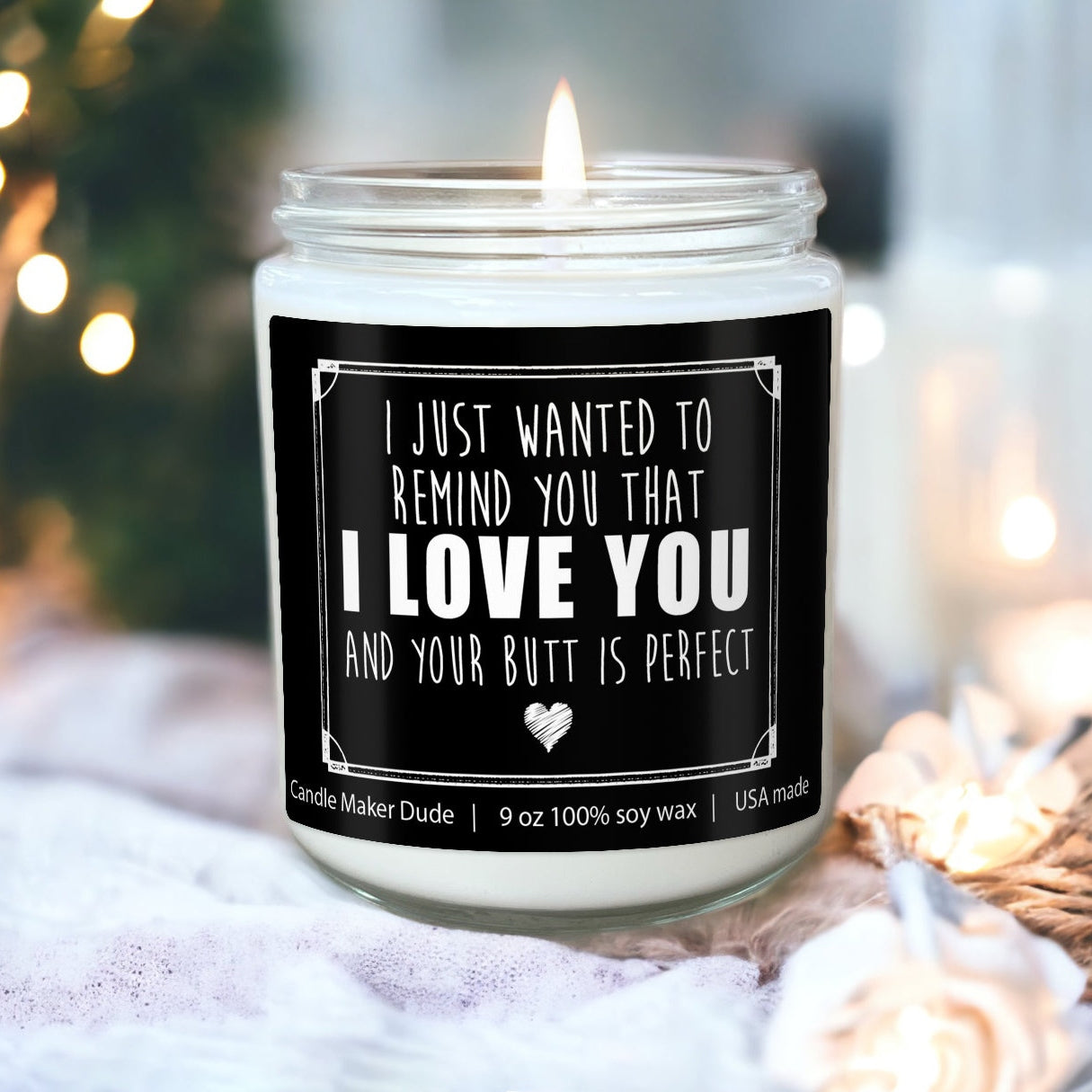 a candle that is sitting on a table