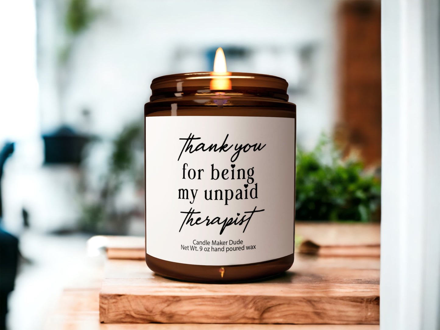 Thank you for being my unpaid therapist, funny gift best friend gift, funny candles, Gifts for her, coworker gift funny gifts christmas gift
