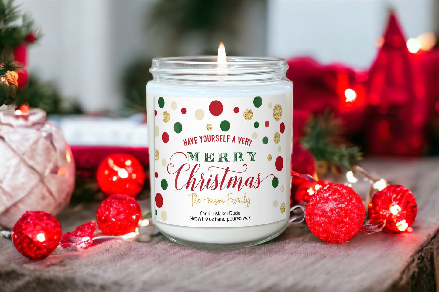 Personalized Christmas Candle Gifts, Christmas Presents and Gifts