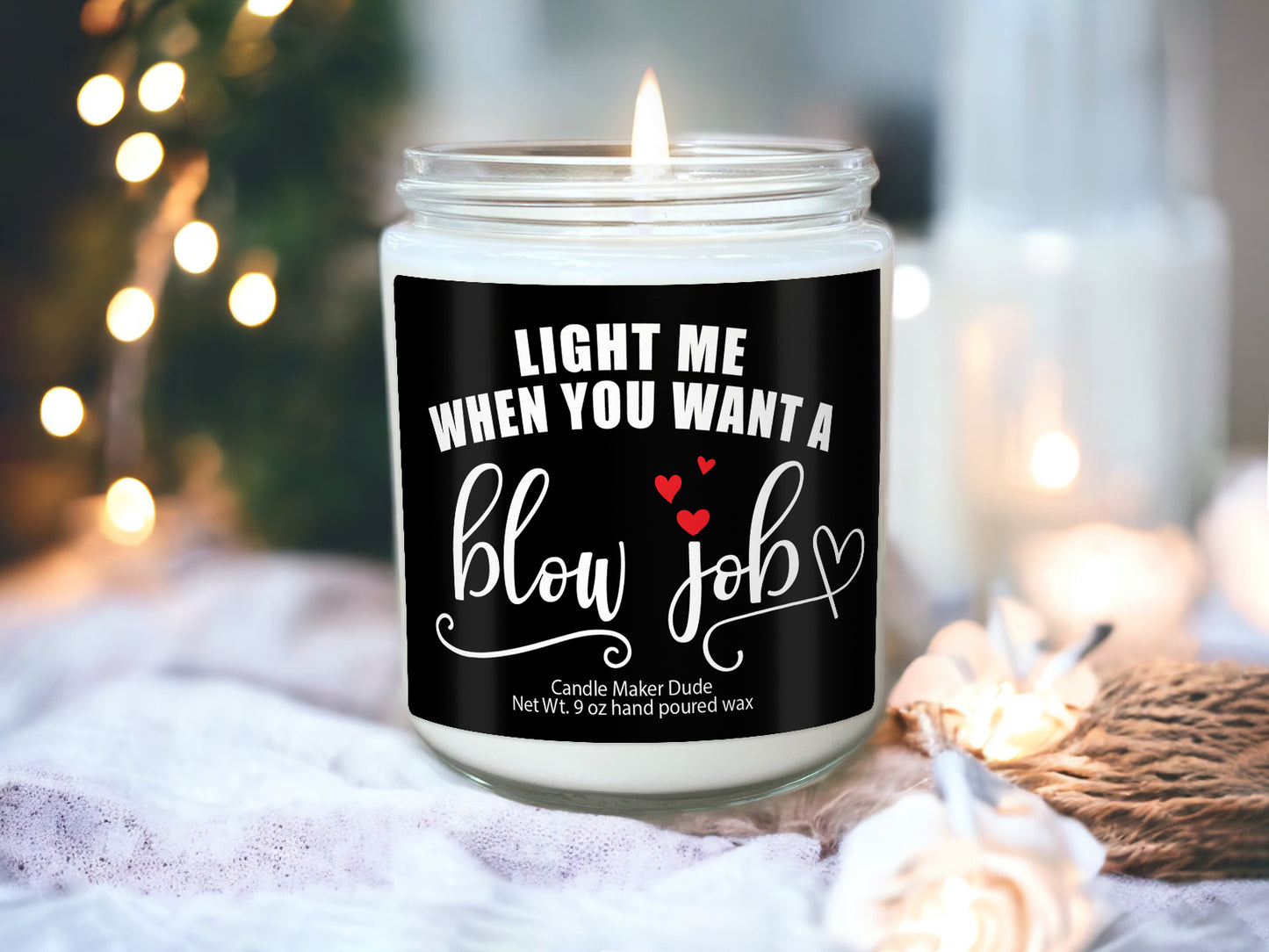 a candle that is sitting on a table