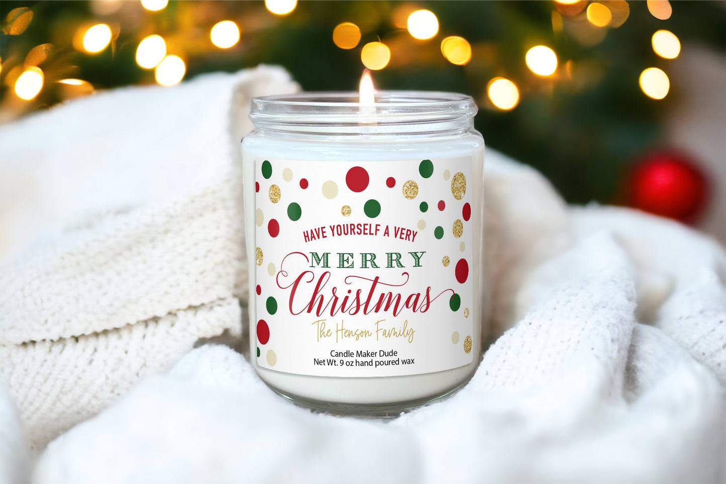 Personalized Christmas Candle Gifts, Christmas Presents and Gifts
