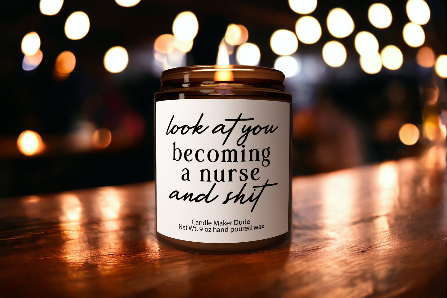 a candle that is sitting on a table