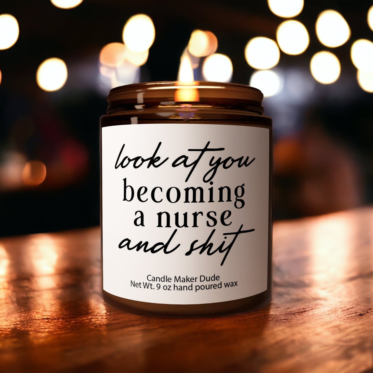 a candle that is sitting on a table