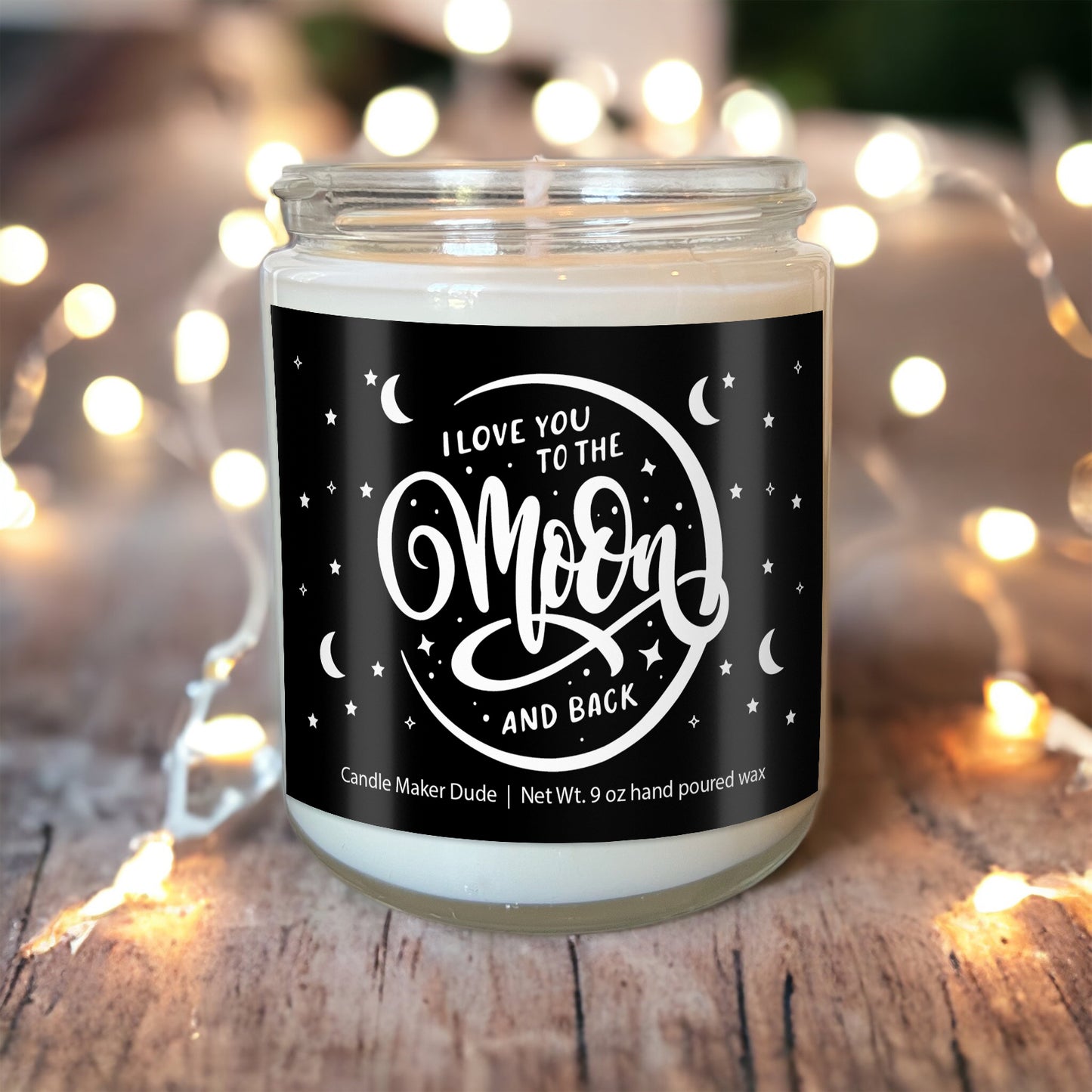 Love you to the moon and back candle gift, Gifts for her, Gifts for him, Best friend gift
