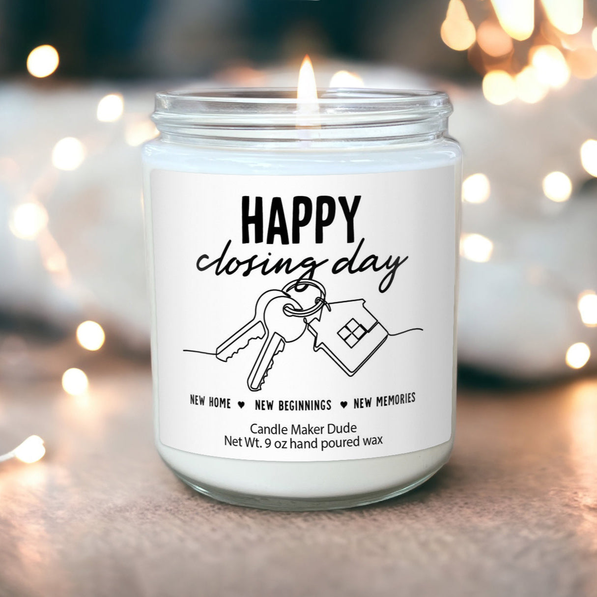Happy Closing Day Gift from Realtor New Homeowner Gifts New home candle New home smell New house decor Home Closing Gifts