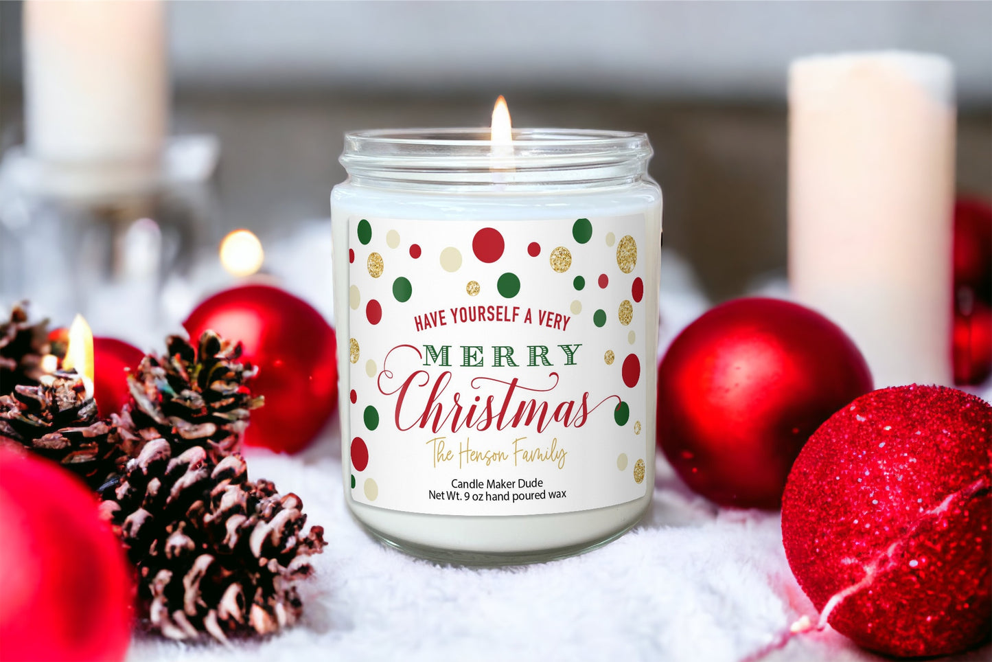 Personalized Christmas Candle Gifts, Christmas Presents and Gifts