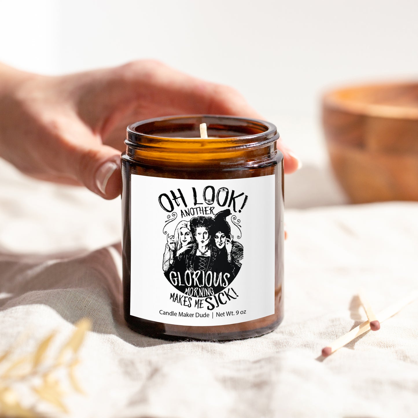 Halloween Hocus Pocus Another Glorious Morning Funny Scented Soy Candle