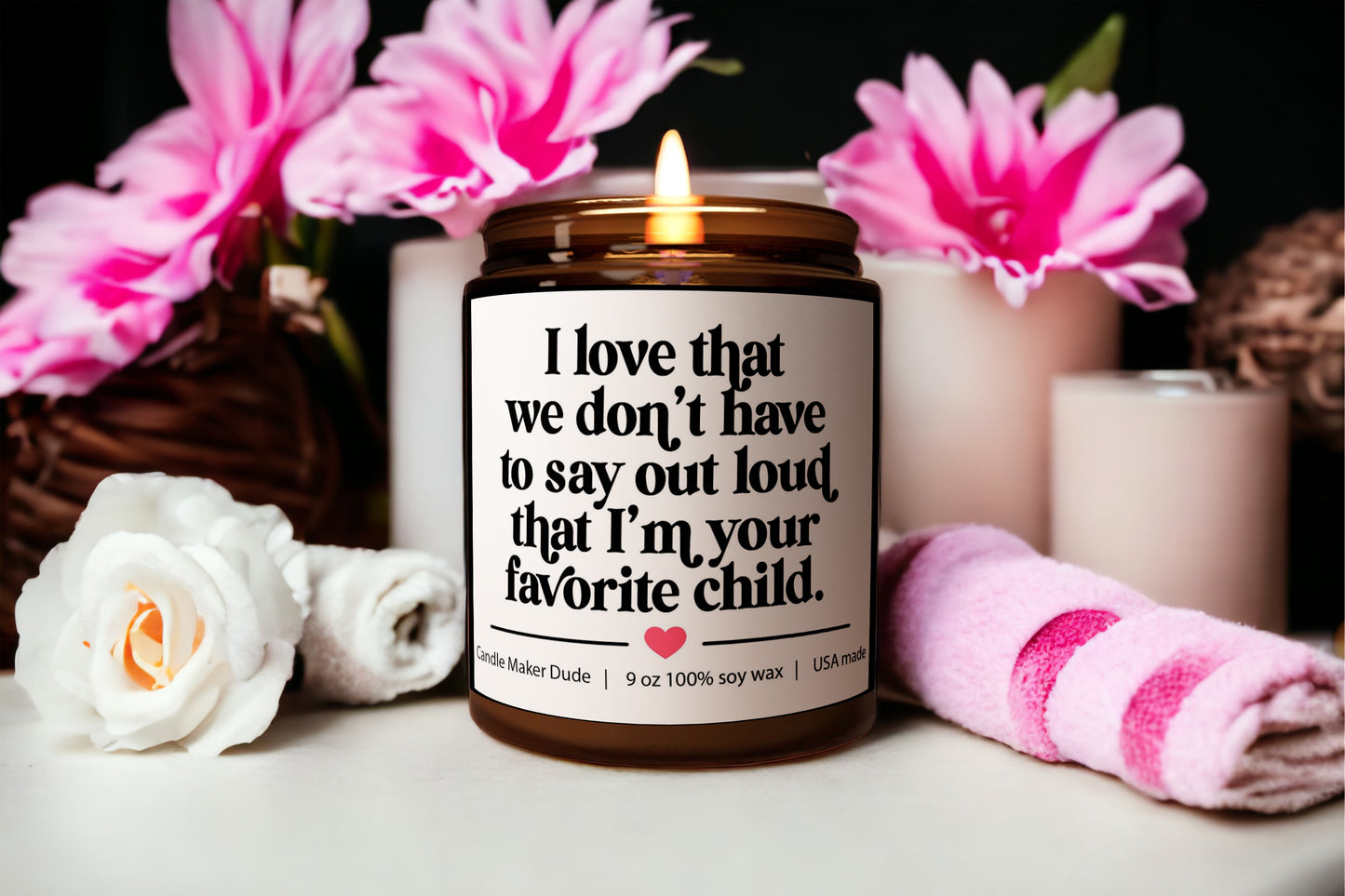 a candle that is sitting on a table